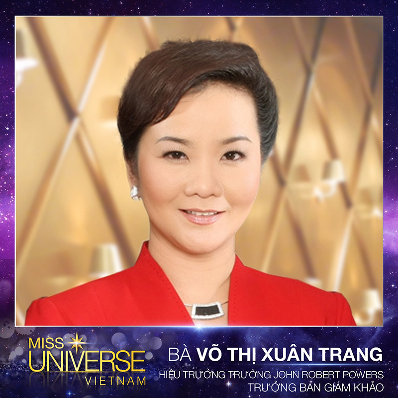 Bà Võ Thị Xuân Trang - Trưởng BGK Hoa hậu Hoàn vũ Việt Nam 2015