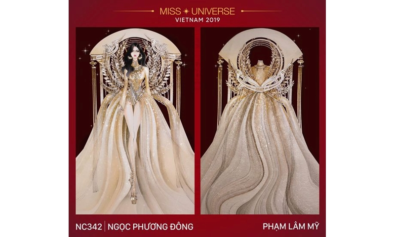 Xuất hiện mẫu thiết kế của cựu thí sinh Top 5 National Costume mùa trước hot hơn cả 'Sơn Tinh - Thủy Tinh'