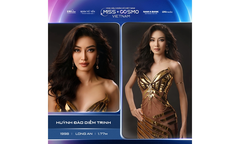 HOA KHÔI SÔNG VÀM HUỲNH ĐÀO DIỄM TRINH THAM GIA CUỘC THI ONLINE HOA HẬU HOÀN VŨ VIỆT NAM - MISS COSMO VIETNAM 2023