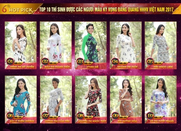 HOT PICK 6: Top 10 thí sinh được các người mẫu kỳ vọng đăng quang HHHV Việt Nam