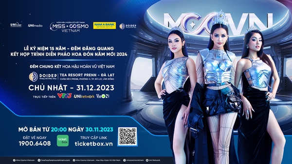 VÉ CHUNG KẾT HOA HẬU HOÀN VŨ VIỆT NAM CHÍNH THỨC MỞ BÁN. KHÁN GIẢ CHỨNG KIẾN KHOẢNH KHẮC VÀNG: LỄ KỶ NIỆM 15 NĂM - TÂN HOA HẬU ĐĂNG QUANG - TRÌNH DIỄN PHÁO HOA ĐÓN NĂM MỚI 2024