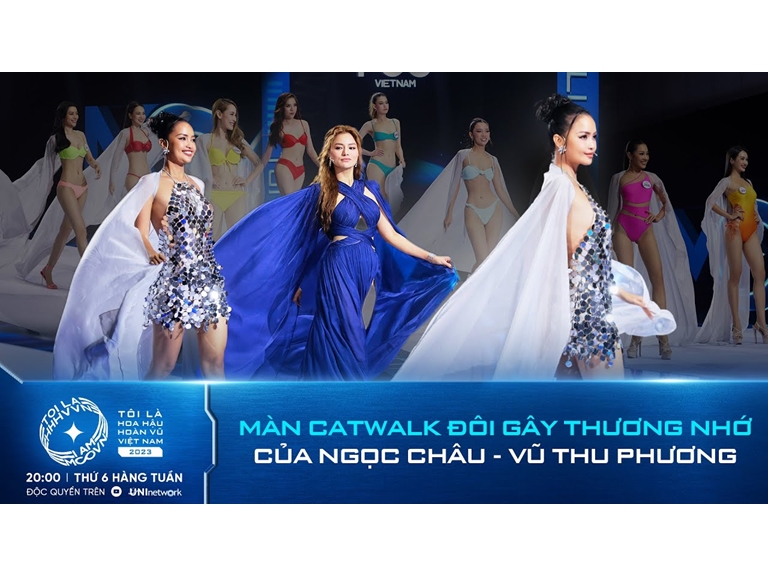 Hoa hậu Ngọc Châu và Giám Khảo Vũ Thu Phương khiến thí sinh mê mẩn với màn catwalk đôi đỉnh cao