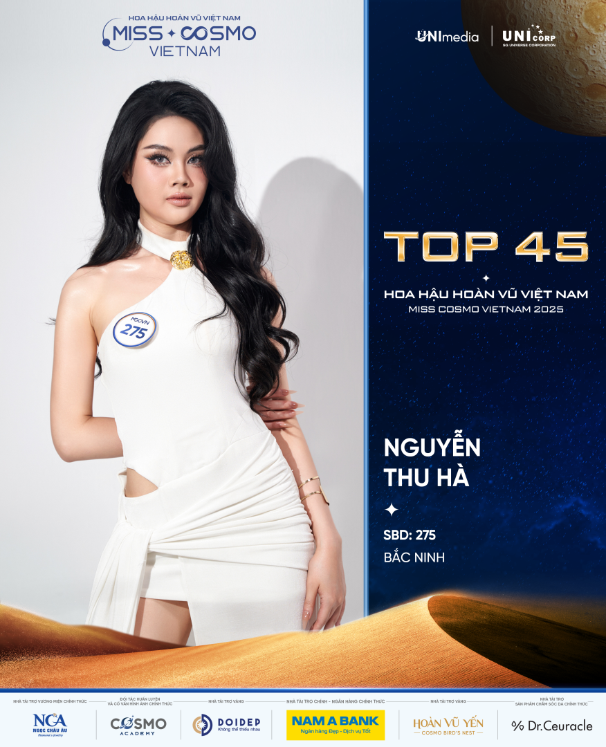 LỘ DIỆN 15 “CHIẾN BINH” CUỐI CÙNG CỦA TOP 45 HOA HẬU HOÀN VŨ VIỆT NAM - MISS COSMO VIETNAM 2025: VẬN ĐỘNG VIÊN, ĐẢNG VIÊN VÀ LUẬT SƯ