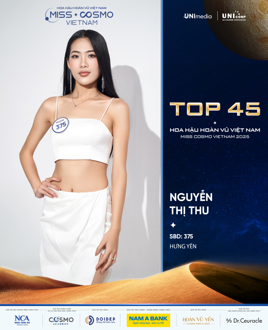 LỘ DIỆN 15 “CHIẾN BINH” CUỐI CÙNG CỦA TOP 45 HOA HẬU HOÀN VŨ VIỆT NAM - MISS COSMO VIETNAM 2025: VẬN ĐỘNG VIÊN, ĐẢNG VIÊN VÀ LUẬT SƯ