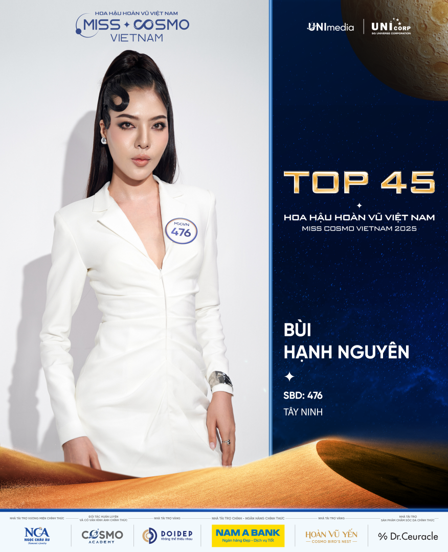 LỘ DIỆN 15 “CHIẾN BINH” CUỐI CÙNG CỦA TOP 45 HOA HẬU HOÀN VŨ VIỆT NAM - MISS COSMO VIETNAM 2025: VẬN ĐỘNG VIÊN, ĐẢNG VIÊN VÀ LUẬT SƯ
