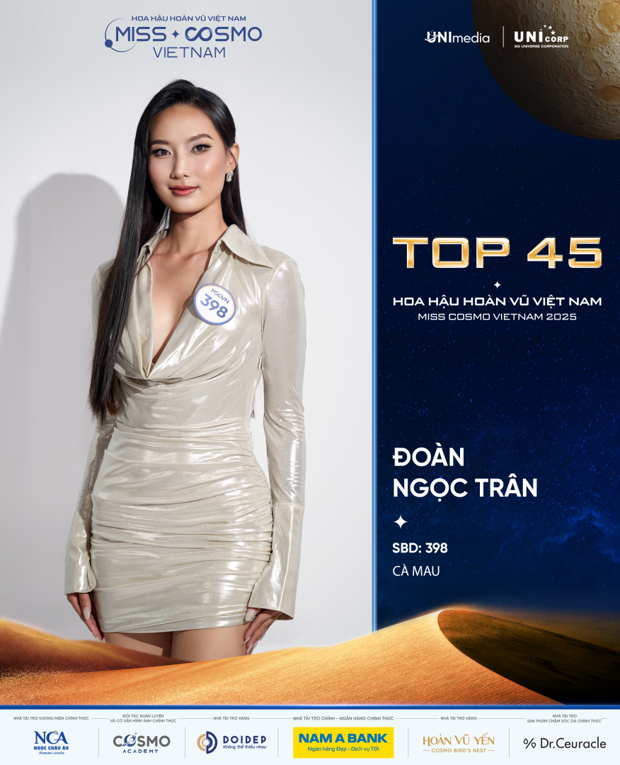 LỘ DIỆN 15 “CHIẾN BINH” CUỐI CÙNG CỦA TOP 45 HOA HẬU HOÀN VŨ VIỆT NAM - MISS COSMO VIETNAM 2025: VẬN ĐỘNG VIÊN, ĐẢNG VIÊN VÀ LUẬT SƯ